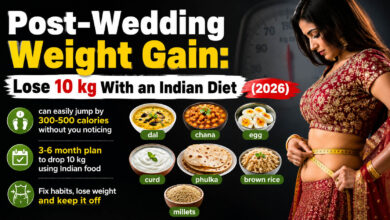 3-6 month plan to drop 10 kg using Indian food