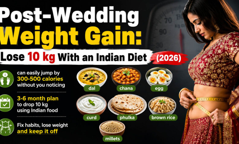 3-6 month plan to drop 10 kg using Indian food