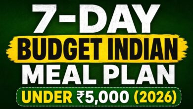 7-Day Budget Indian Meal Plan Under ₹5,000 (2026)