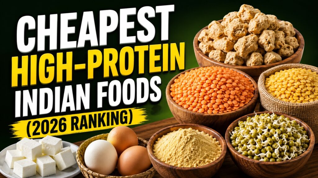 Cheapest High-Protein Indian Foods (2026 Ranking)