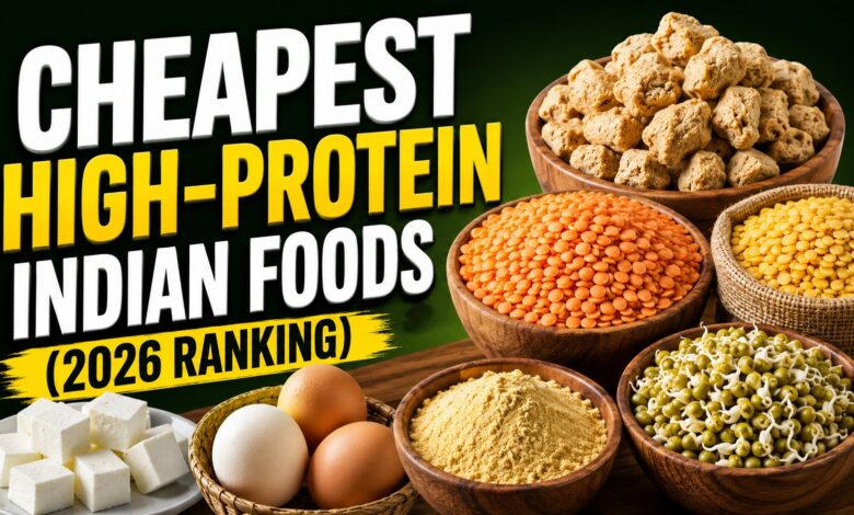 Cheapest High-Protein Indian Foods (2026 Ranking)