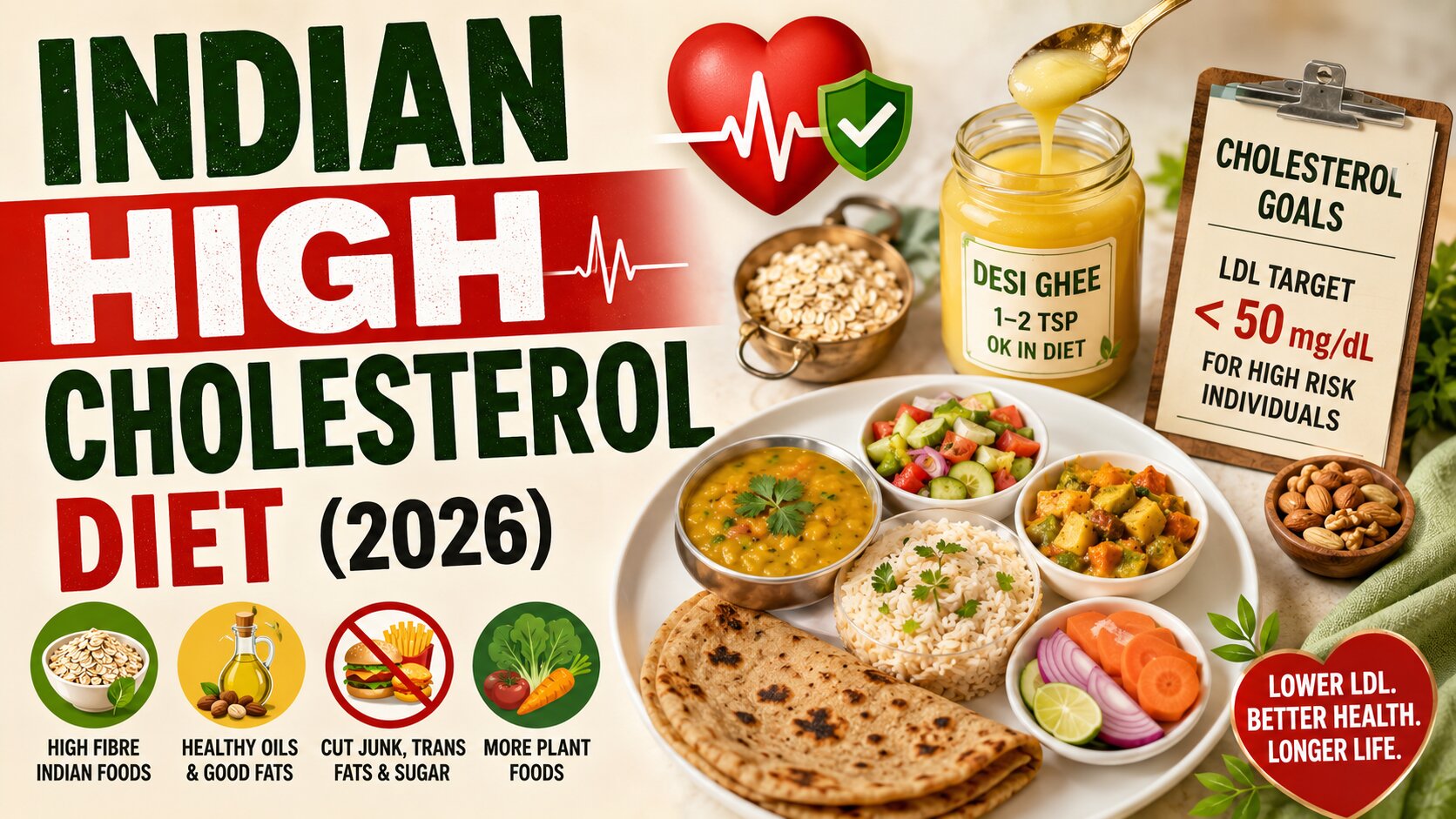 Cholesterol control with Indian diet