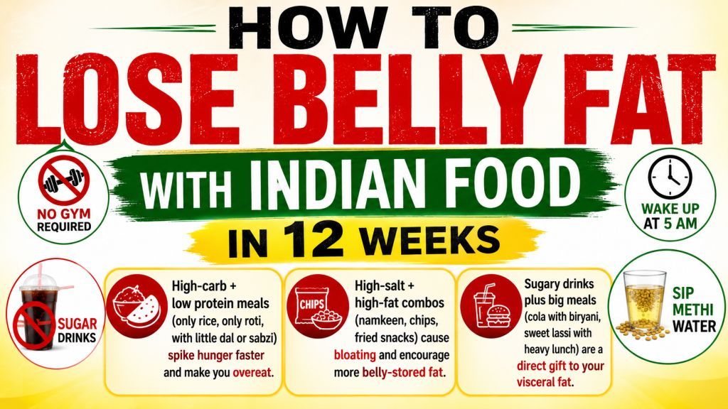 Lose Belly Fat With Indian Food (12-Week Roadmap, 2026)