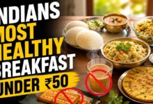 what is a healthy Indian breakfast under 50 rupees